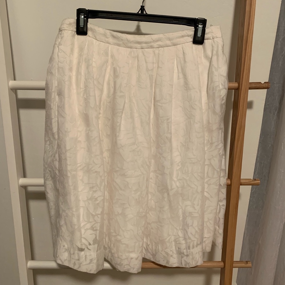 J crew full white skirt